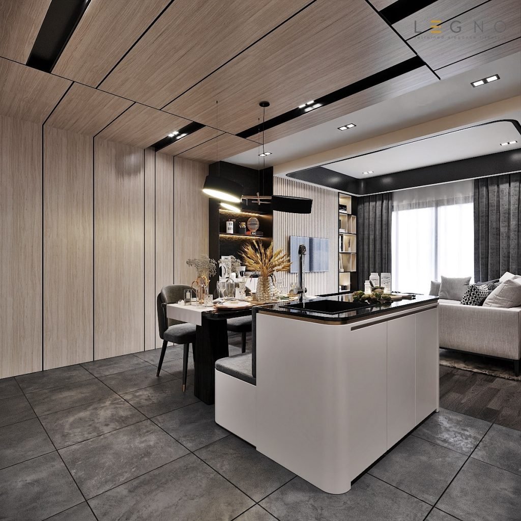 Perfect respite condo design with water view at Waterside Residence in Gelugor Penang