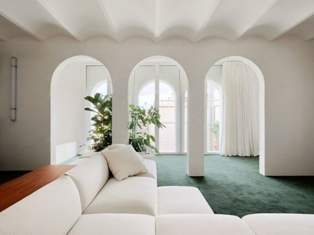 Geometric shapes interior design trend