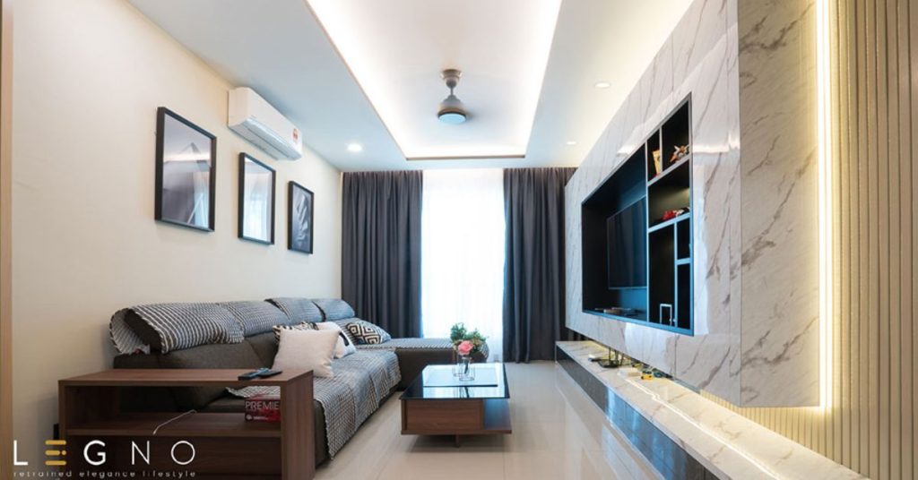 Simplistic modern condo design at One Foresta in Penang