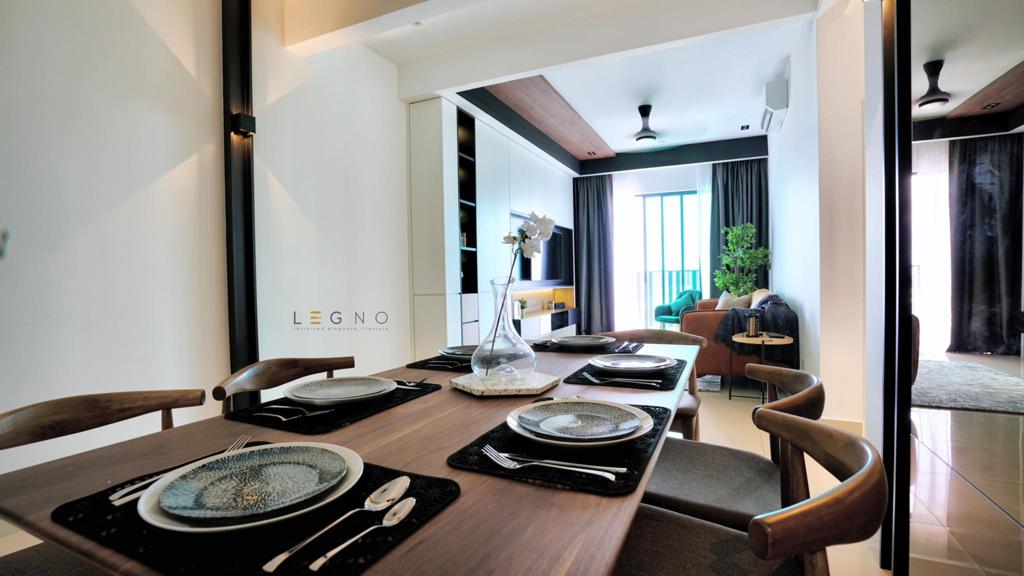 Modern minimalist condo design with functional and aesthetically pleasing elements at Forest Ville in Bayan Lepas Penang