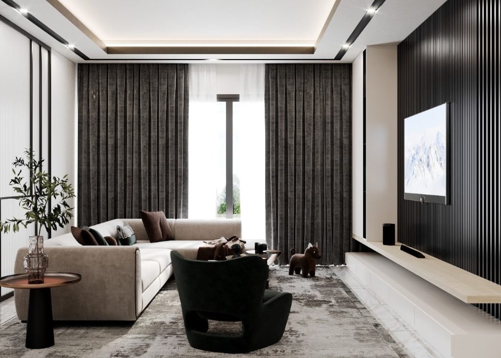 Modern Minimalism - Top 6 Living Room Interior Design Ideas in Malaysia
