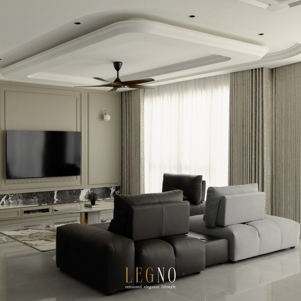 Gurney Residence modern classic interior design by Legno ID & Construction, Penang